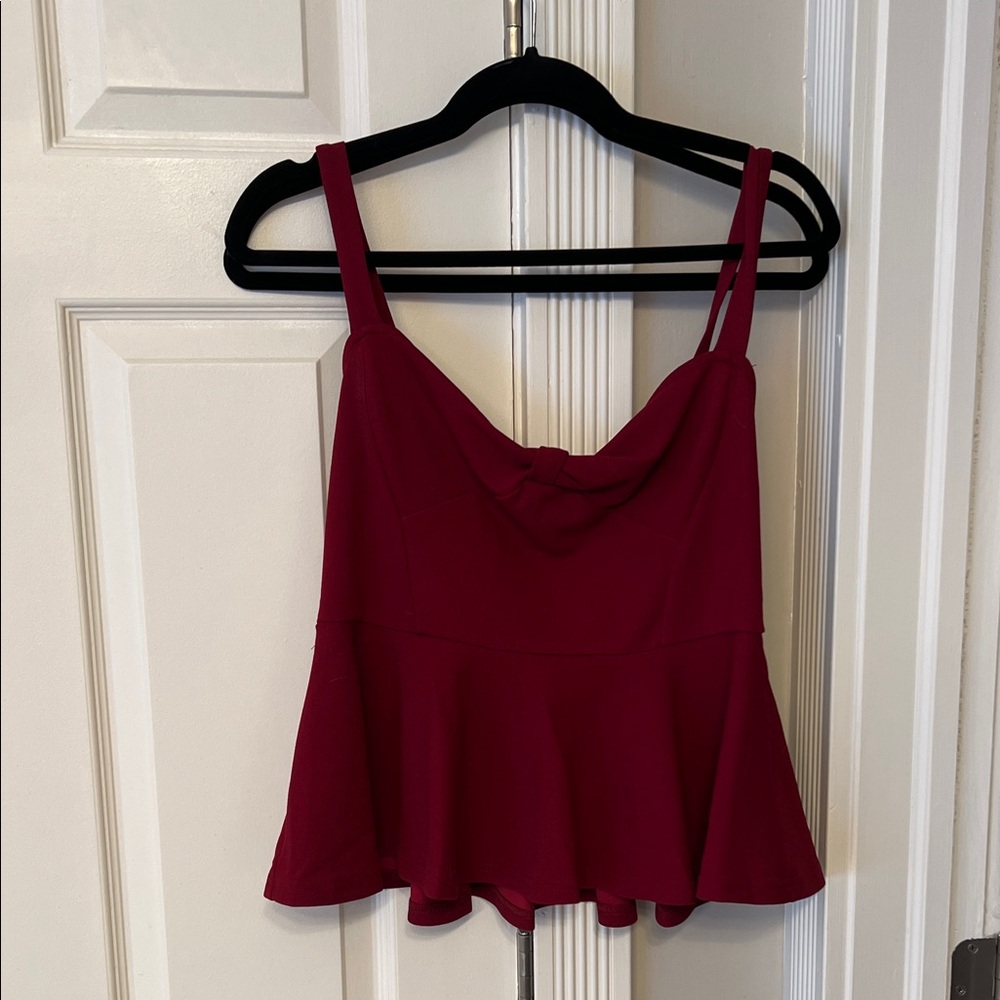 Elegant Burgundy Women's Top